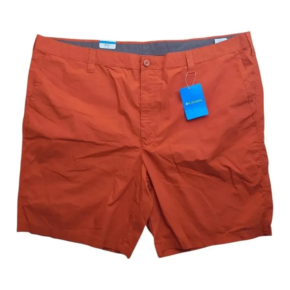 NWT Columbia PFG Fishing Shorts Size 48 Burnt Orange Outdoor Performance